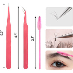 Glowelless Fine Tip Lash Tweezers