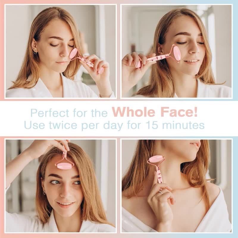 Glowelless Rose Quartz Face Roller