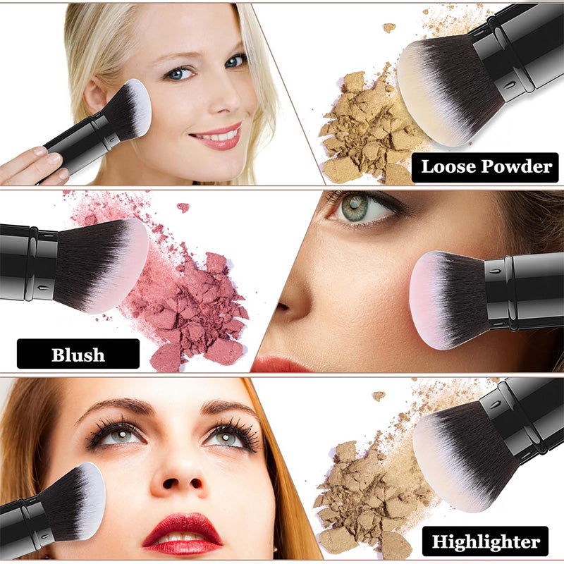 Glowelless Portable Kabuki Makeup Brush